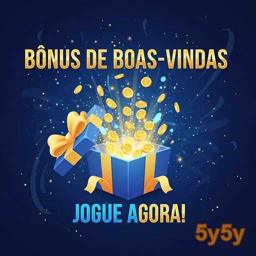 Imagem do bônus de boas-vindas do site 5y5y, destacando promoções exclusivas.